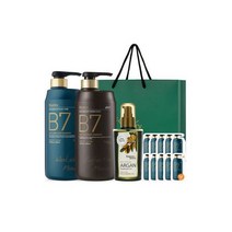 B7 안티드라이니스 워터 코팅 팩 200ml 고농축 단백질, B7 약산성 탈모 샴푸 1000ml+비듬 탈모샴푸 10