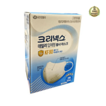 크리넥스 데일리 입체형 황사마스크 대형 KF80 지퍼백, 5개, 20개입