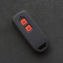 자이로-x 50 고무 패드혼다 n-one N 왜건 N-BOX 플러스 2 버튼 슬라이딩 도어 키 커버 실리콘 고무 오토바, 02 black with red