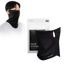 일상공감 쿨편 페이스커버, 블랙 FREE