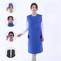 방사선 납복 차폐복 보호복 엑스레이 CT 실험 방호복, 반소매 단면 스커트 0.5, 1개