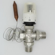 건식난방 에너지 절약 30-70 도 제어 바닥 난방 시스템 온도 조절 라디에이터 밸브 M30 x 1.5 원격 컨트롤러 3 방향, [01] Actuator