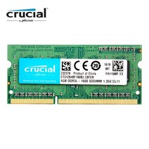 중요한 RAM SO DIMM DDR3 DDR3L 8 GB 4GB 1333MHZ 1066MHz 1600 SODIMM 12800S 1 35V 노트북 메모리, 4GB 1600MHz 1.35V