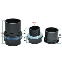 새로운 2025324050mm 물 파이프 조인트 커넥터 방수 쉬운 설치 물고기 탱크 수족관 호스 튜브 원터치 스트레이트, 50mm