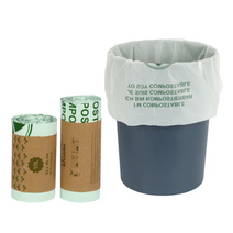 미국 BPI 인증 유럽 TUV 인증 생분해 비닐 썩는 PLA 플라스틱 쓰봉 비닐 봉투 6L 10L 20L 30L, 10L(50매), 1개