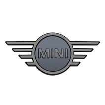 미니쿠퍼 엠블럼 고뱃지 미니 엠블럼 스티커 1445mm mini hood sticker for mini f55 f56 f57 jcw countryman clubman car, 블랙 그레이, 전면 1445mm
