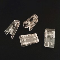 투명 미니집게 클립형 명찰만들기 10P 학용품 사무용 서류 집기 클립집게 문서 집게클립 문구용