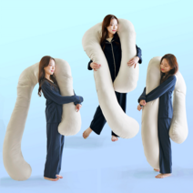 푹신빵빵 U자바디필로우 솜노스 4m 바디필로우1p구성, 시티그레이(본체+커버)