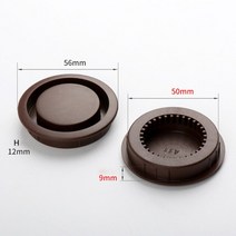환풍기 커버 댐퍼 역풍방지 주방 라운드 플라스틱 환기구 가구 캐비닛 옷장 보이지 않는 그릴 커버 디퓨저, 02 brown