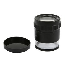 한도 LED 스케일 확대경 루페 10X 가죽케이스포함, 1개
