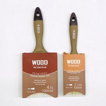 페인트 붓 우드 스테인 브러쉬 2.5인치/4인치, [SWWSB100] 우드브러쉬 4인치 (플랫형)