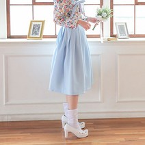 더연주 하늘 허리치마 55~100사이즈 생활한복허리치마