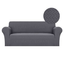 자카드 패브릭 특별 가격 스트레치 슬립 러브 시트 거실 홈 소파, 08 다크 그레이, 복근 230-300cm, 08 Dark Grey