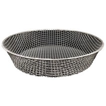 대형 채반 모래 자갈 돌 선별기 소쿠리 거름망 스텐망 채망, 14mm 메쉬 {직경 52cm}