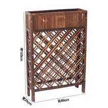 에어컨 실외기 커버 덮대 원목 가림막 가드 레일 꽃 야외 베란다 랙 발코니 인테리어 부식방지 스탠드 가드닝, M