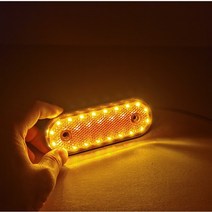 10Pcs 20LED 앰버 레드 화이트 사이드 마커 라이트 24V 통관 램프 캐러밴 자동차 12V 조명 트럭 트레일러, [03] amber, [01] 12v