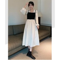 여자 데일리 모던 클래식 예쁜 무드 롱 원피스 치마