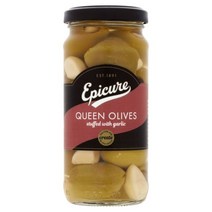 Epicure Queen Olives Stuffed with Garlic 에피큐어 퀸 올리브 위드 갈릭 235g, 1개