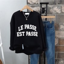 상상그이상 여성용 국내제작 LE 기모맨투맨 고급원단 부드럽고 따뜻한 탄탄한 유니크한 밑단 트임 포인트 영문 레터링 베이직컬러 가성비 좋은 맨투맨 꾸안꾸룩 편안한 코디