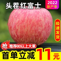 정통 산시 레드 후지 사과 신선한 과일 5 캐티 제철 못생긴 플랫 사과 전체 상자 설탕 심장 패키지 메일 바삭하고 달콤한, 2.  5캐티, 4.  85mm(포함)-90mm(포함되지 않음)