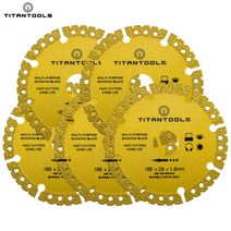 다이아몬드 그라인더날 5pcs Diamond Cutting Wheel 슬라이딩톱날 금속 철근 스테인레스 스틸 커팅 앵글 그라인더 잘단 휠 타이탄툴스, 5p