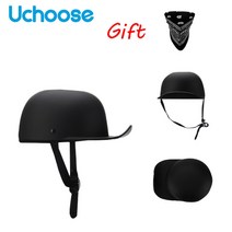 어린이 오토바이 빈티지 복고풍 헬멧 열린 얼굴 여름 야구 모자 헬멧 갱스터 ds 충돌 스쿠터 초퍼 바이커 성인, M, 1b