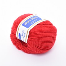 삼남뜨개실 헤라울 45g 64컬러 털실 겨울실 목도리실, 헤라울 45g 6 레드