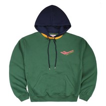 [프로스펙스] 2001부평 국산 3가지 색상 노앙 콜라보 시즌 3 오버사이즈 디자인으로 동사이즈 대비 품이 넉넉함 스몰 로고 면 혼방 기모 후드 티셔츠