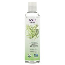 NOW Foods 솔루션 유기농 식물성 글리세린 237ml(8fl oz) 2팩, 2개, 237ml