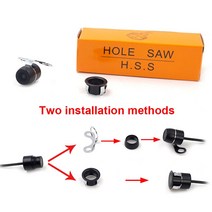 어라운드뷰 후방 사이드 카메라 12mm HD 자동차 후면 카메라 슈퍼 미니 PAL NTSC 야간 투시경 주차 지원 IP, 한개옵션0