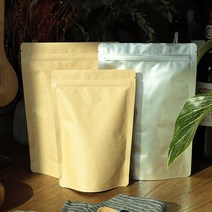 소분포장 오래 보관 가능한 지퍼팩 원두 견과류 커피 땅콩 지퍼백 크라프트 은박 보관팩 카페 커피봉투 원두포장 50p 100p 400p, 04.은박코팅(대)_100p