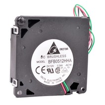 시로코팬 시코로팬 덕트모터 2마력 1마력 덕트팬 닥트모터 고기집후드 BFB0512HHA 5cm 50mm 팬 50x50x10mm DC12V 0.24A 3 라인 볼 베어링 대형 풍량, 한개옵션0