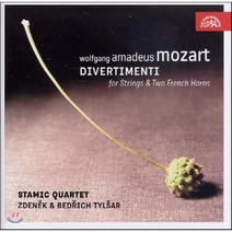 [CD] Stamic Quartet 모차르트: 세 곡의 현악과 두 대의 프렌치 호른을 위한 디베르티멘토 (Mozart: Divertimenti For Str...