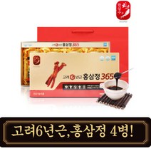 6년근 홍삼정 4개입 상견례 명절 시어머니 시아버지 장모님 장인어른 선물 부모님 생신 선물 (쇼핑백)