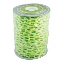 미래안전 플라스틱 체인 형광 8mm 45m 사슬 주차금지 안전줄, 상세페이지 참조