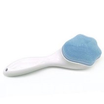 실리콘 페이스 스크러버 귀여운 고양이 발 수동 페이셜 딥 클렌징 브러쉬 마사지 블랙헤드 각질 제거 스킨 케어 도구, Blue
