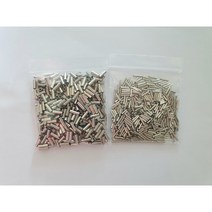 외슬리브 쌍슬리브 500개 벌크 자작채비 1 1.2 2 2.2mm, 쌍슬리브1.2mm