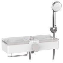 욕실 3WAY 선반샤워기 해바라기샤워기 레인샤워기 선반형 블랙 화이트 KB5031, KB-5031-2 화이트, 1개