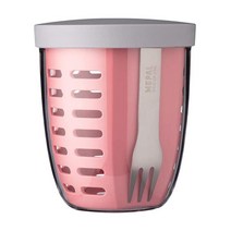 야채 과일 도시락 소분 미니보관용기 휴대용도시락 식기세트 플라스틱도시락, C. 핑크