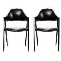 [2개] A형의자/카페의자/업소용의자/인테리어의자, 블랙, 2개