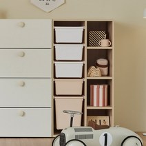 한샘 샘키즈 박스선반장 600, (몸통)라이트메이플(박스)화이트/베이지(E)