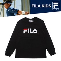 [FILA] 휠라 아동 우노 맨투맨 긴팔 티셔츠 FK2RLC1101X_BKK