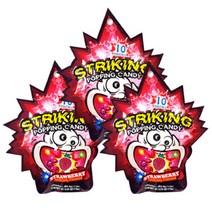 스트라이킹 팝핑캔디 딸기 15g X 3개