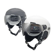 V-02G 아동용 스키 스노우보드 탈부착 고글 헬멧, 퓨전고글 WH_M