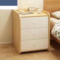 선반 침실 원목 침대미니 높은 서랍장 미니 침대옆 침대협탁, 조립하다., 40cm 삼추오크