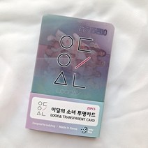 LOONA 이달의소녀 투명카드TRANSPARENT CARD 25장 이달소굿즈포카 플라스틱카드