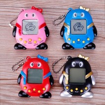 [타임딜] Tamagochi 5 스타일 168 가상 애완 동물 한 펭귄 전자 타자 디지털 기계 키즈 대화 형 로봇 선물 장난감 게임, [01] 6 x 5 x 1.5 cm, [01] Random Color