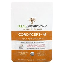 Real Mushrooms 동충하초 M 유기농 버섯 추출물 분말 60g 212oz