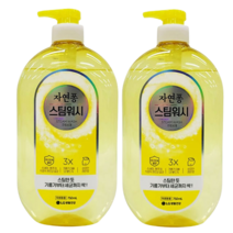 댕Ol몰 LG 자연퐁 스팀워시 주방세제 찌든때 750ml (레몬향), 2개