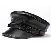 빈티지모자 스타 남성 여성 겨울 가을 클래식 소가죽 차량 평평한 참되다 베레 군모 헌팅캡 2676201067, 블랙 소가죽 해군모